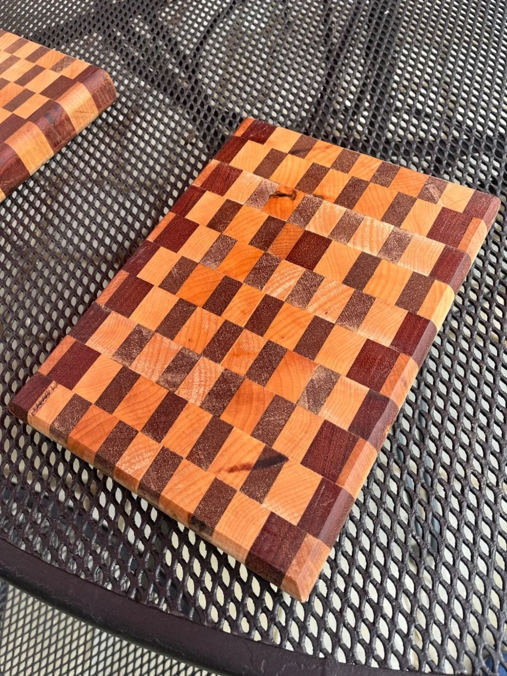 Hand Made End Grain Cutting Boards- made from 100% Reclaimed Hardwood
